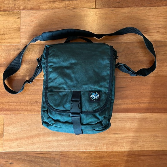 Dark Teal Crossbody Bag with Logo - Picture 1 of 9